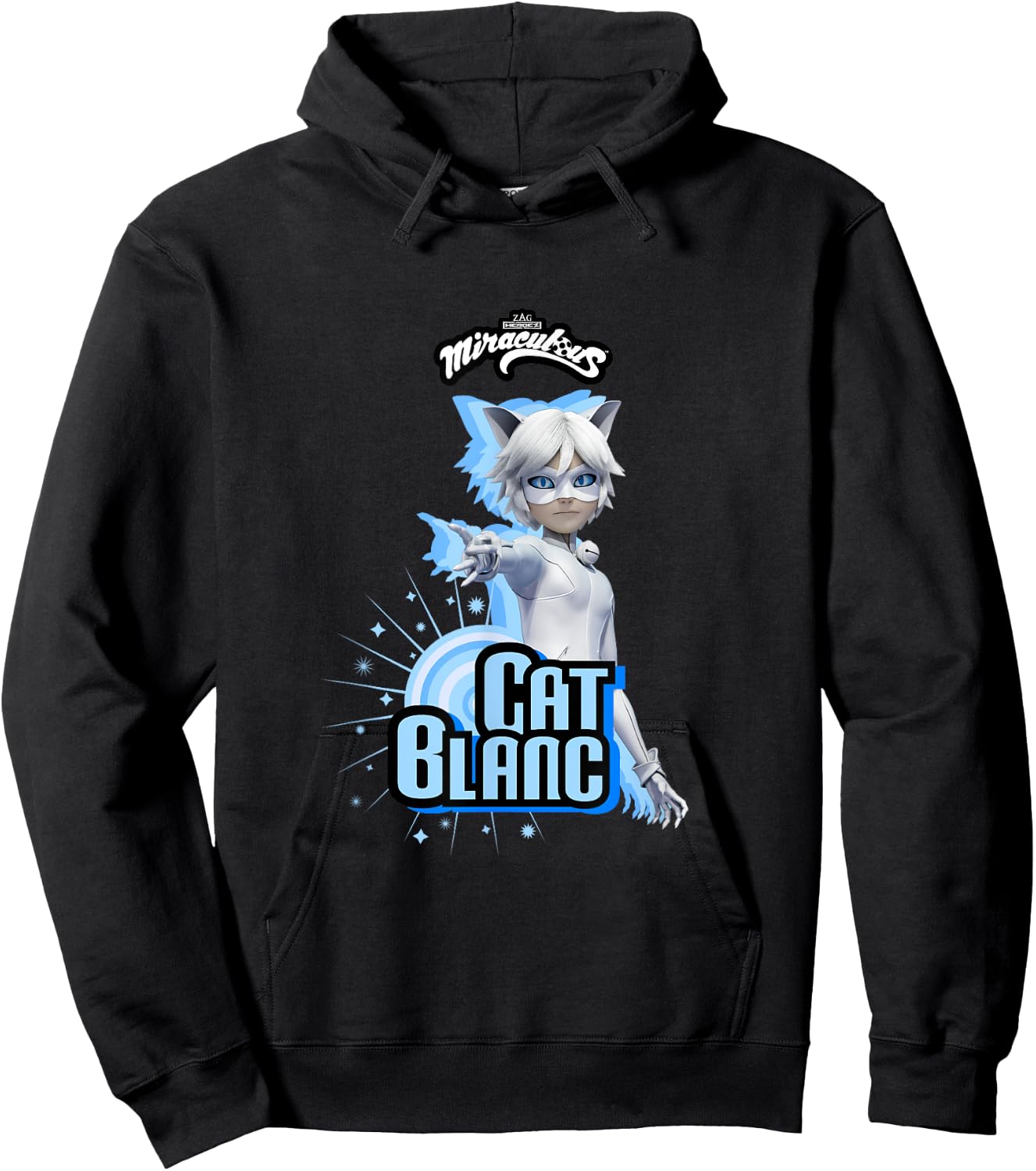 Miraculous Ladybug Villains Collection Cat Blanc Hoodie - Hoodie | Black