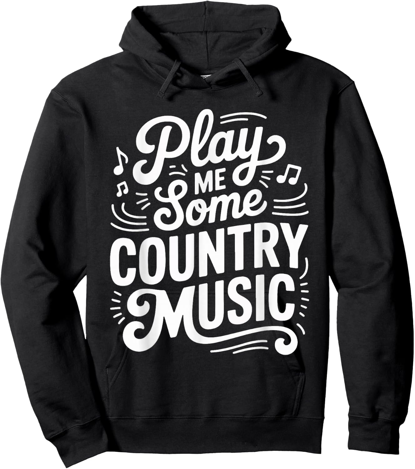 Play Me Some Country Music Classic Sunset Hoodie - Hoodie | Black