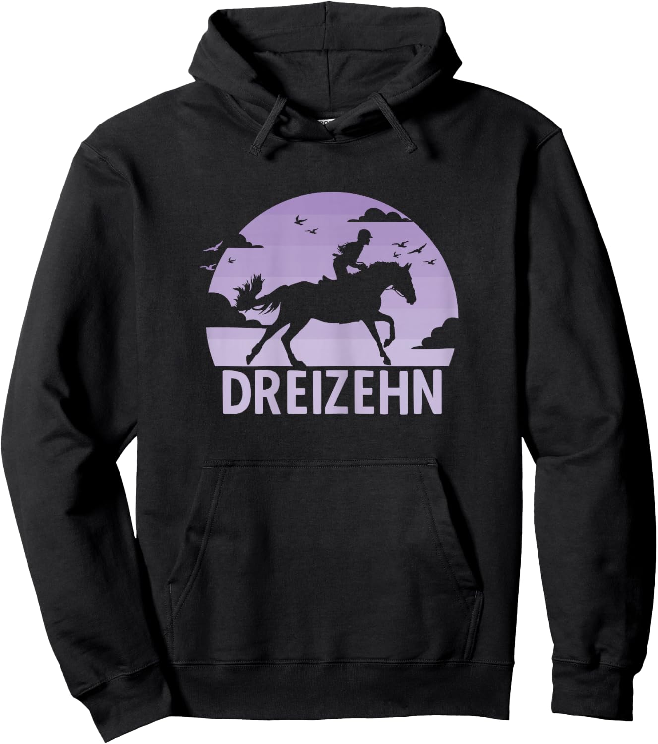 13. Geburtstag Reiterin 13 Jahre Mädchen Pferde Geburtstags Hoodie - Hoodie | Black