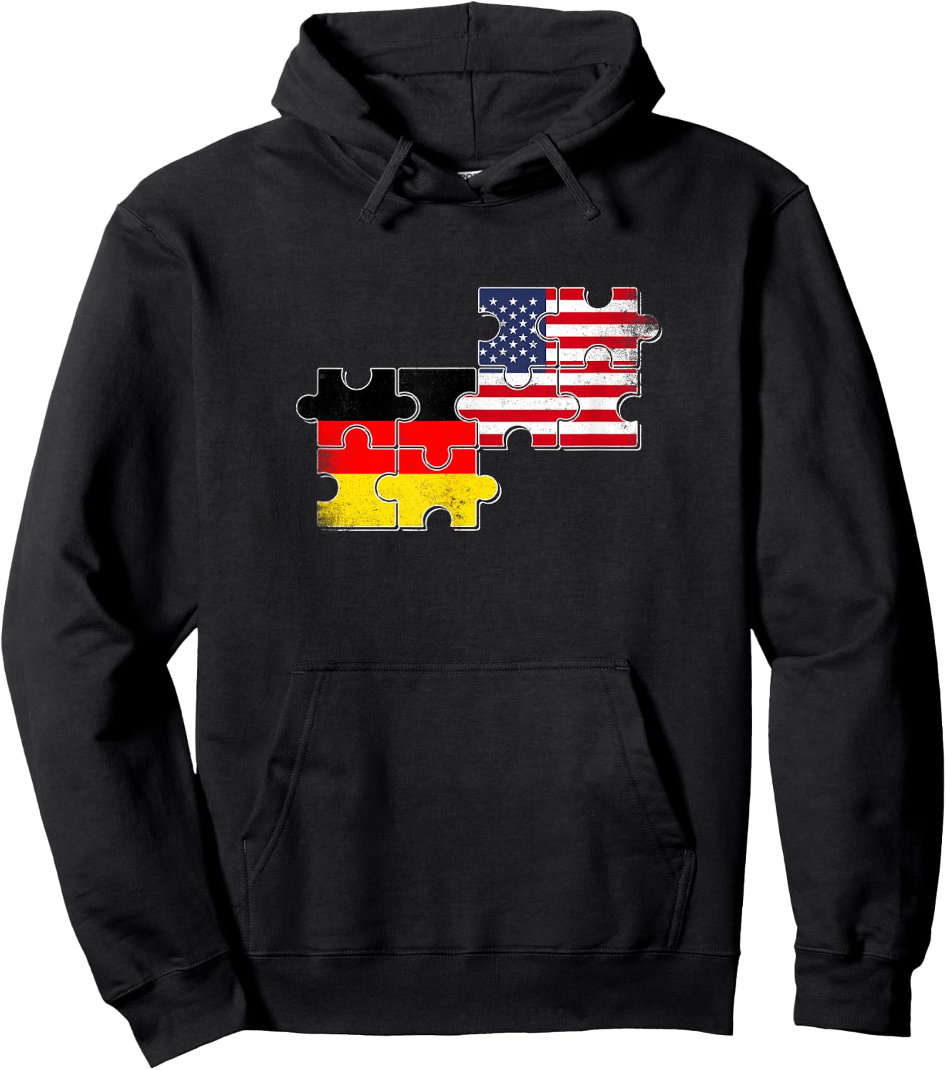 Deutschland USA Flagge Deutsch Amerikaner Hoodie - Hoodie | Black