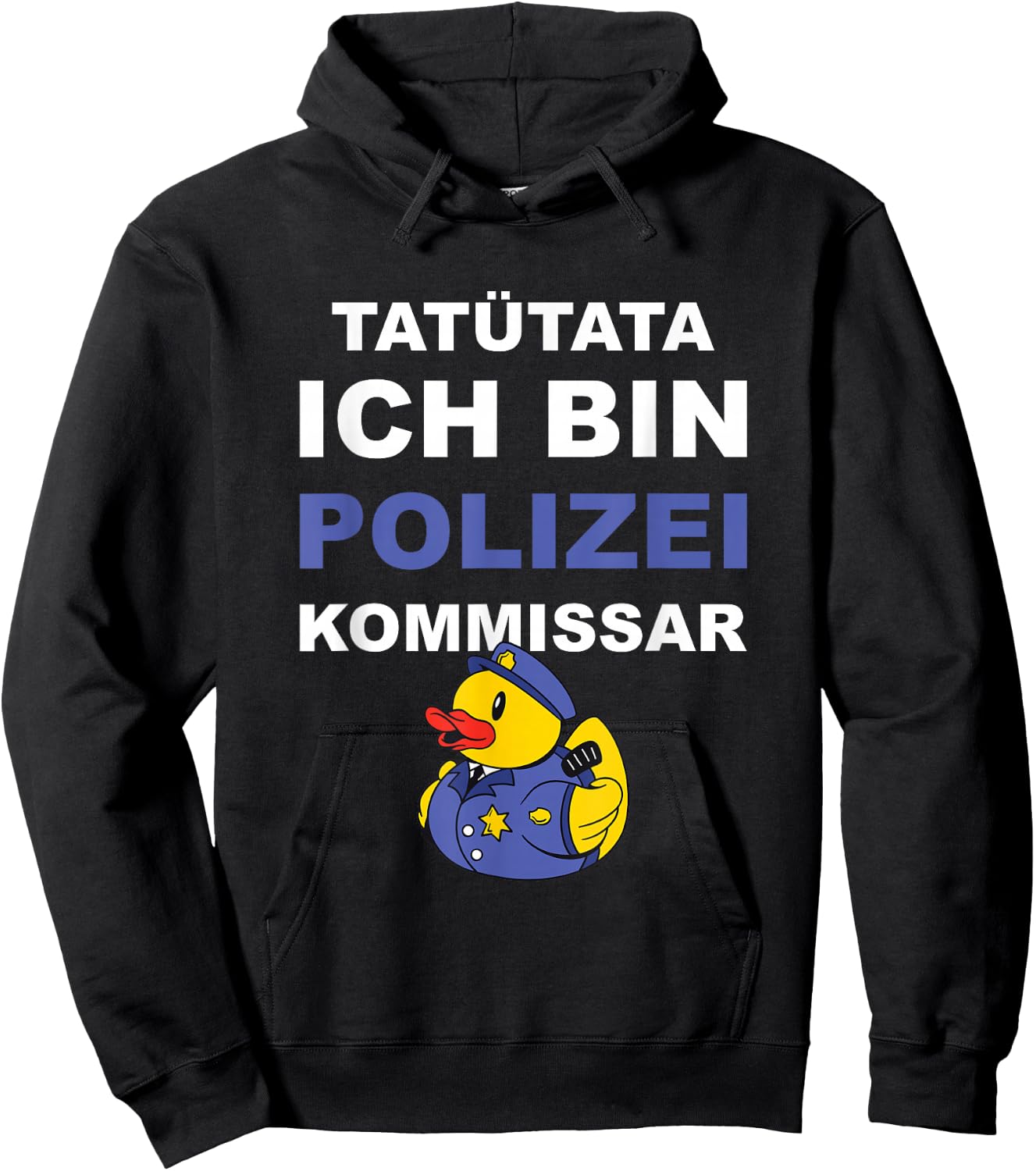 Police Commissioner Promotion , black, s Hoodie - Hoodie | Black