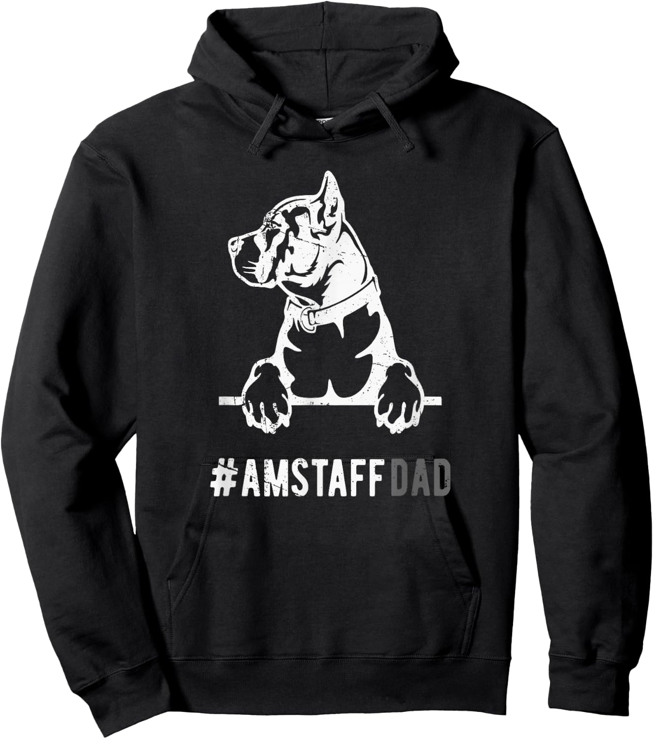 Amstaff Dad Herren Staffordshire Terrier Hund Papa Geschenk Hoodie - Hoodie | Black