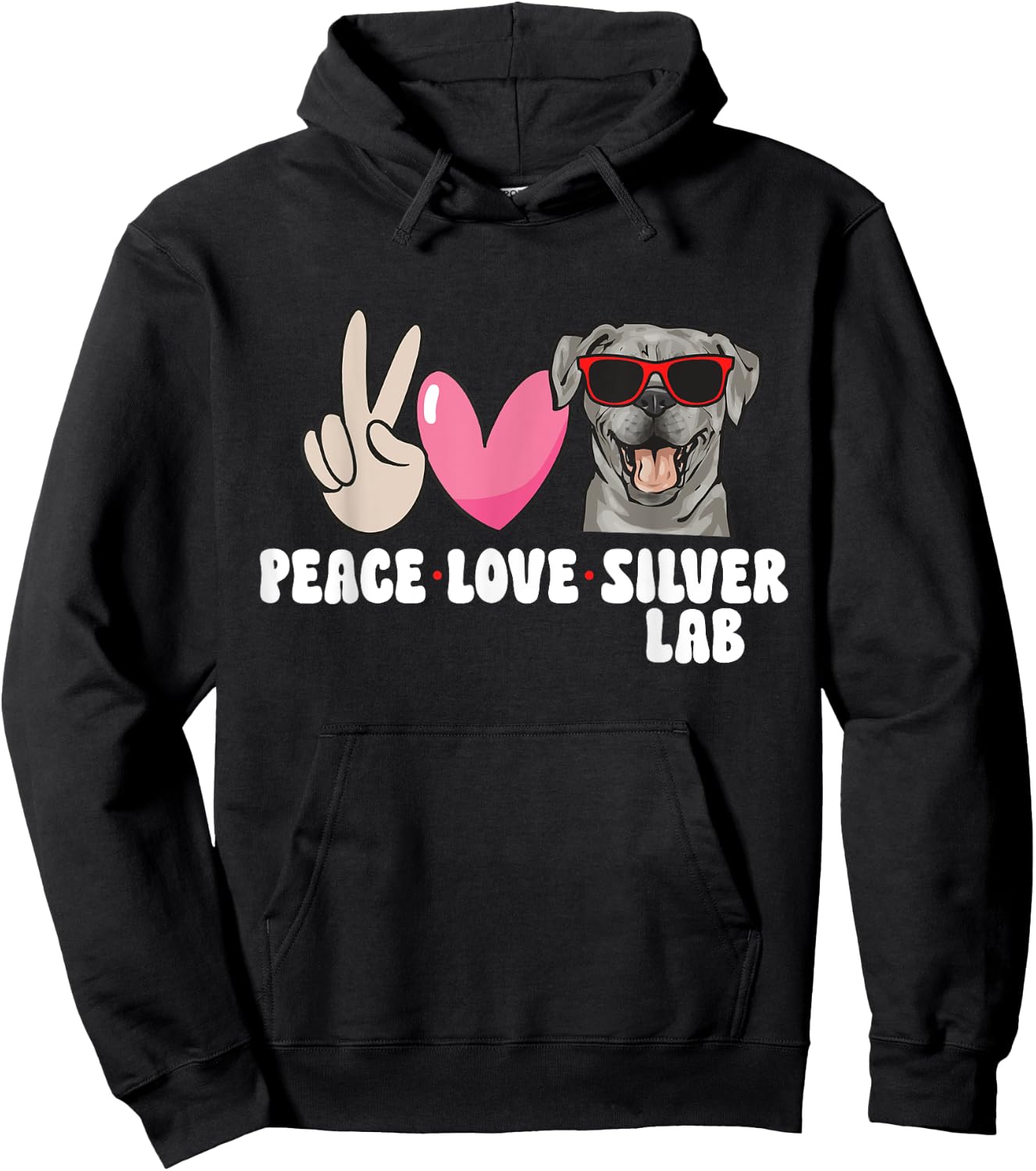 Silver Labrador Retriever Silver Lab Hoodie - Hoodie | Black