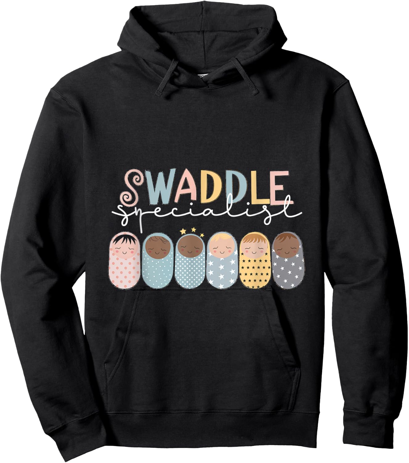 Swaddle Specialist Baby Nurse Kid Care Swaddler Hoodie - Hoodie | Black