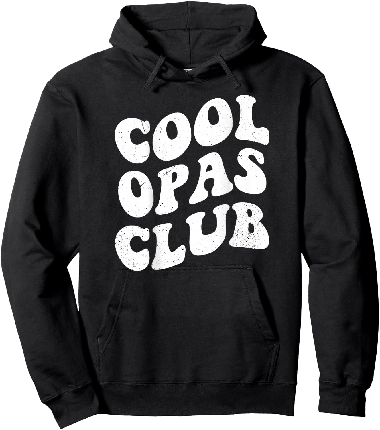 Cool Opas Club Funny Groovy Retro Art Hoodie - Hoodie | Black