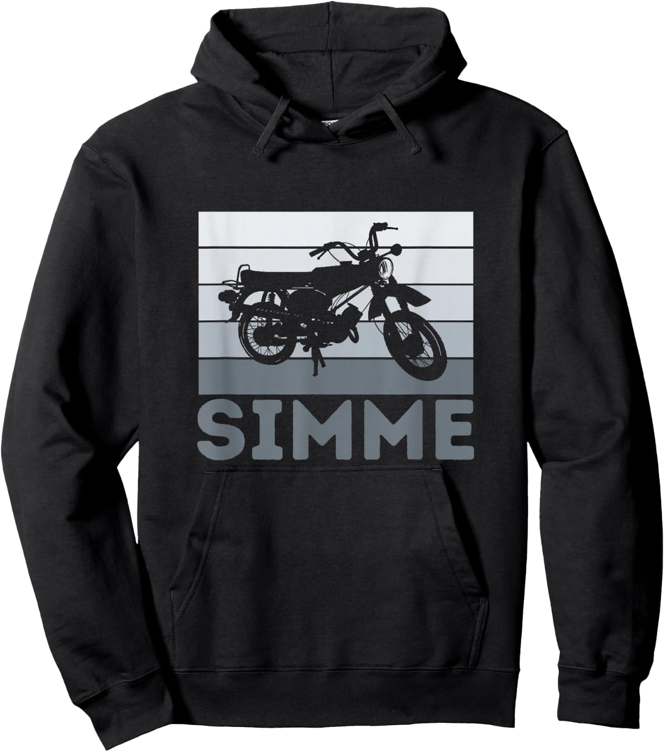 Simme Simson DDR Moped Two-Stroke S51 Vintage Hoodie - Hoodie | Black
