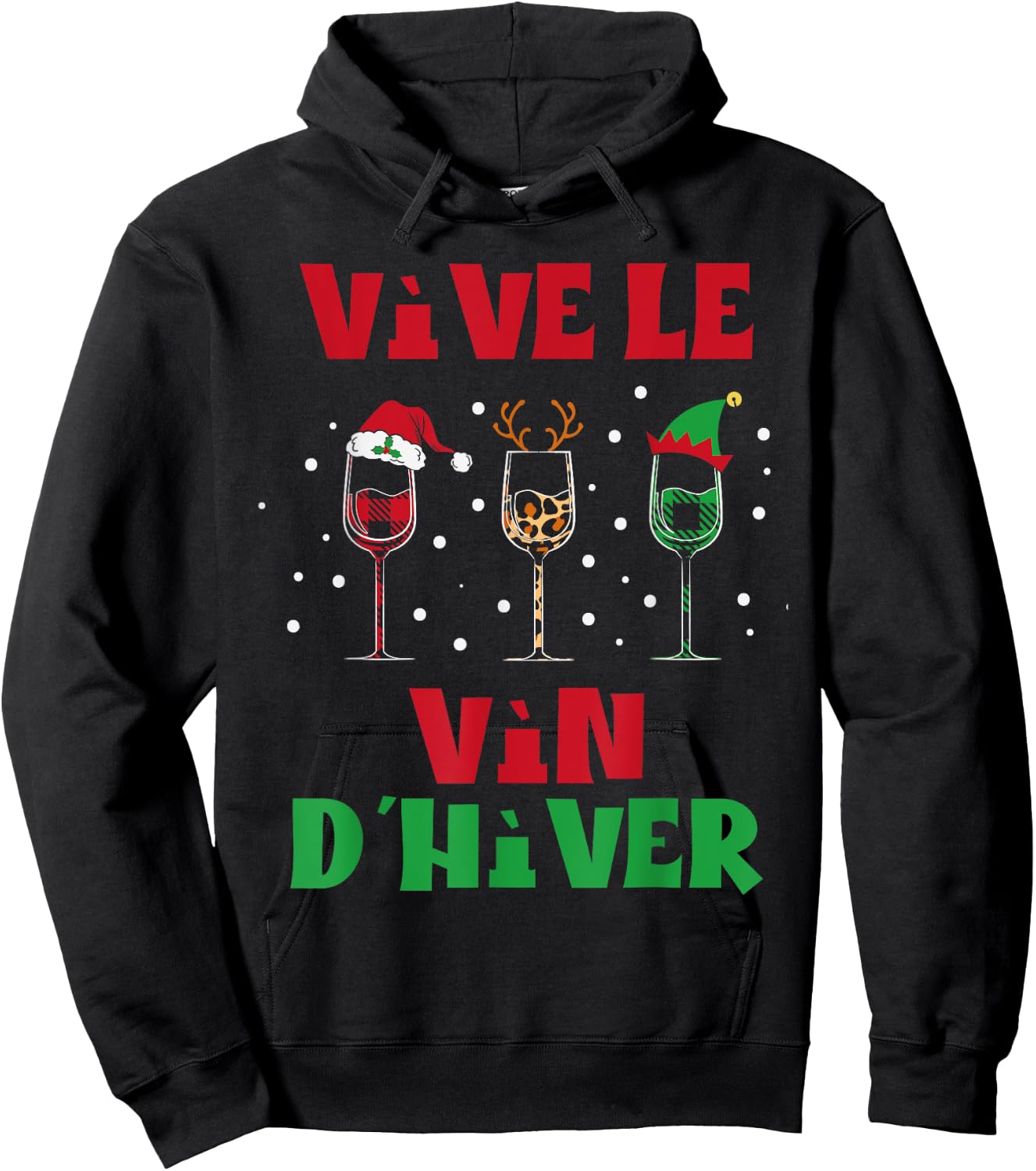 Long live winter wine humor christmas man beauf amateur wine Hoodie - Hoodie | Black