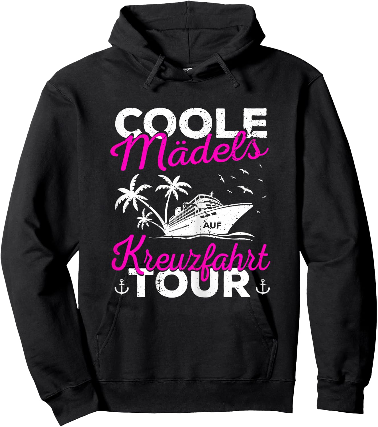 Mädels auf Kreuzfahrt Frauen Kreuzfahrtschiff Schiffsreise Hoodie - Hoodie | Black