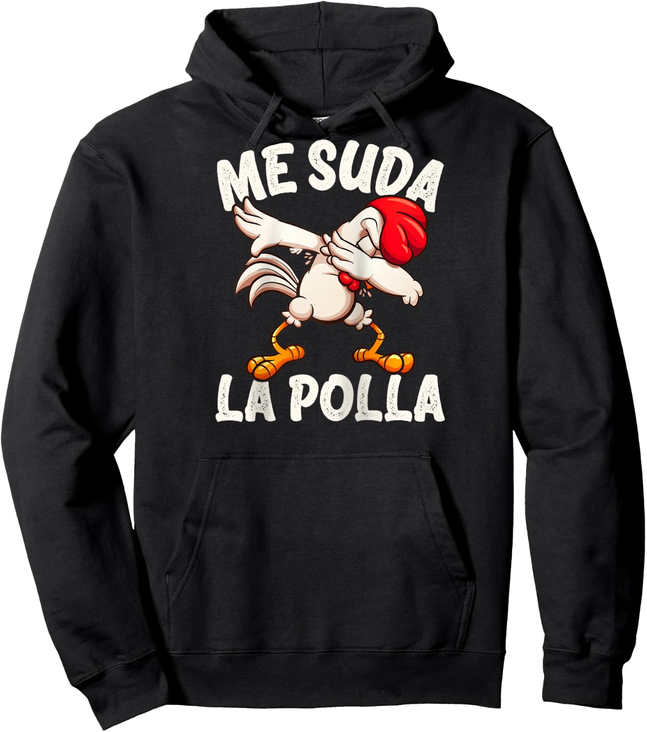 Me Suda la Polla Funny Chicken Whisperer Raglan Baseball Hoodie - Hoodie | Black