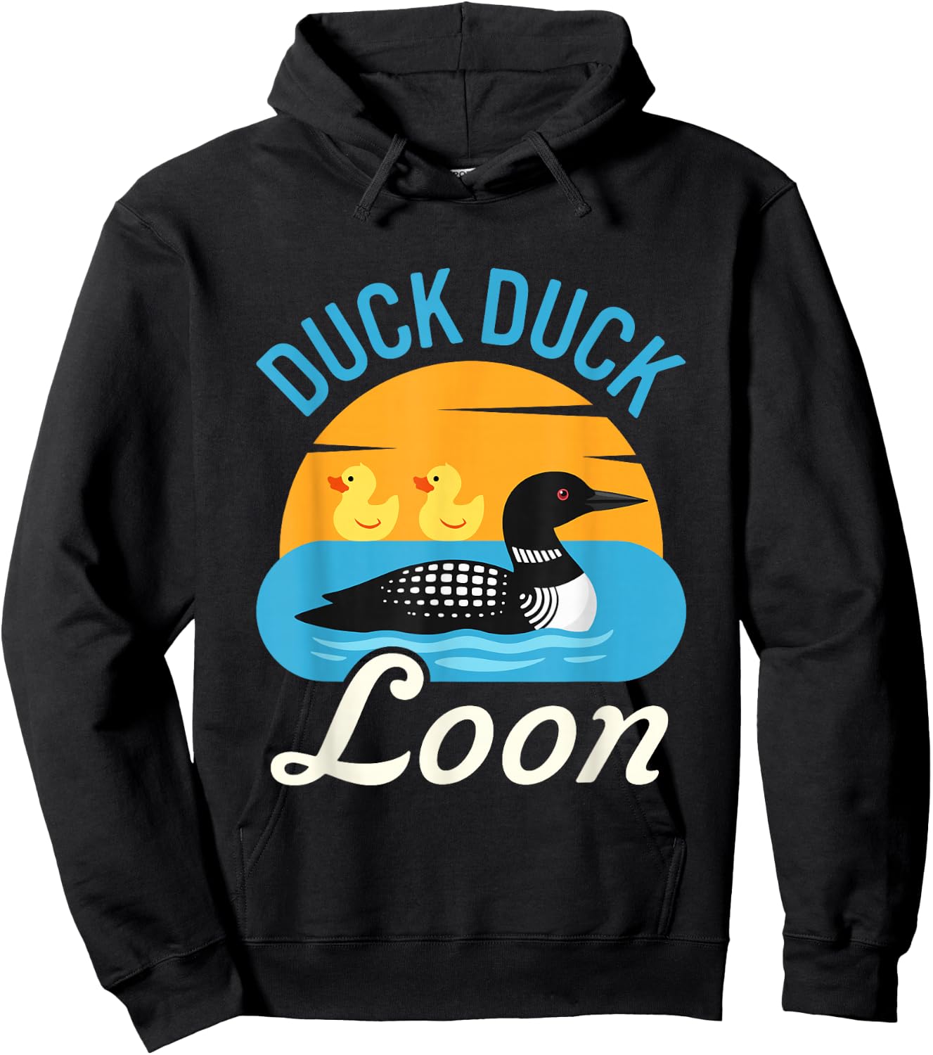 Duck Duck Loon Hoodie - Hoodie | Black