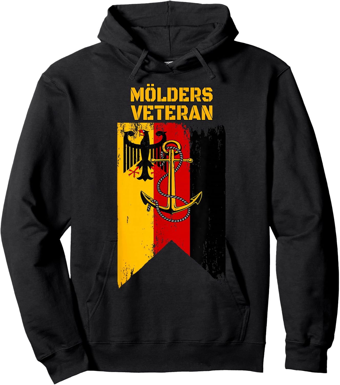 Destroyer Mölders Warship Veterans Day Father's Day Grandpa , black Hoodie - Hoodie | Black