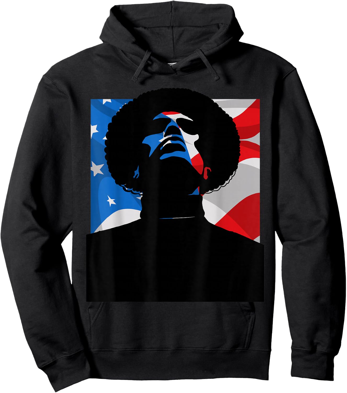 Black Power Panther Party Afro1966 American Flag Hoodie - Hoodie | Black