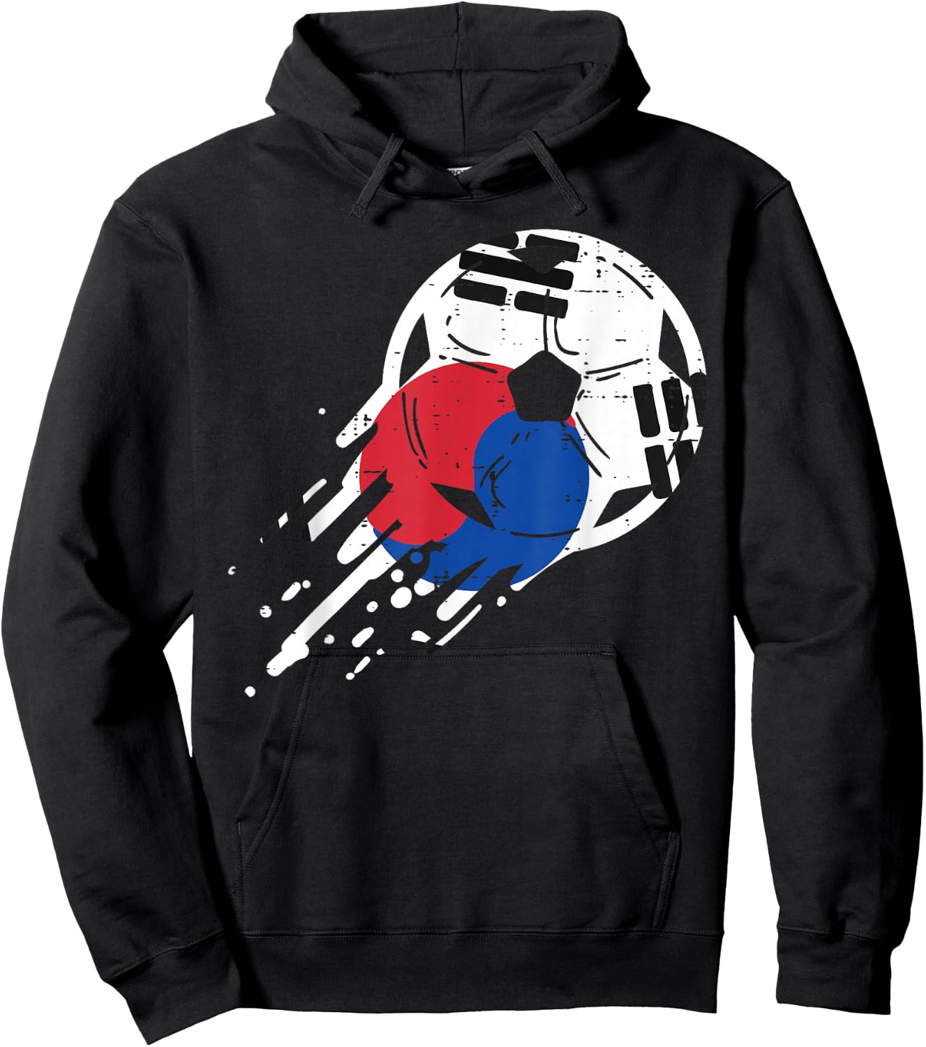 South Korea Flag Soccer Ball Football Fan Men Women Kids Hoodie - Hoodie | Black
