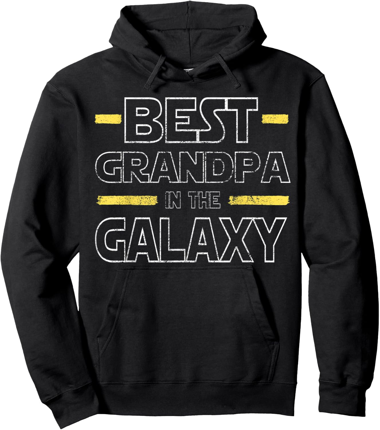 Best Grandpa in the Galaxy - Funny Grandpa Birthday Gift Hoodie - Hoodie | Black