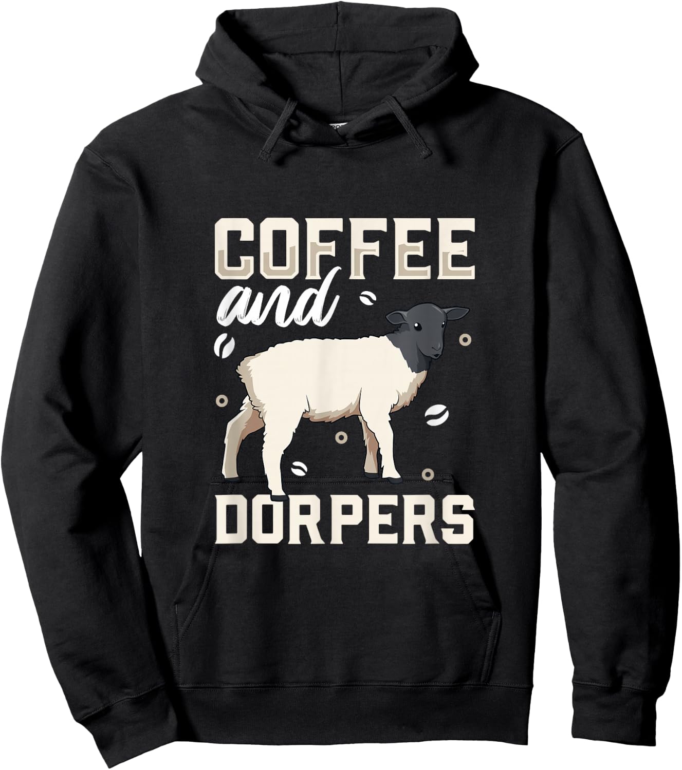 Coffee and sheep - Dorper Hoodie - Hoodie | Black