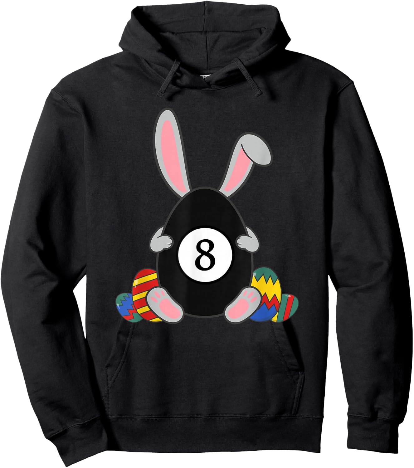 Kids Happy Easter Billiard Bunnyears Funny Egg Boys Hoodie - Hoodie | Black