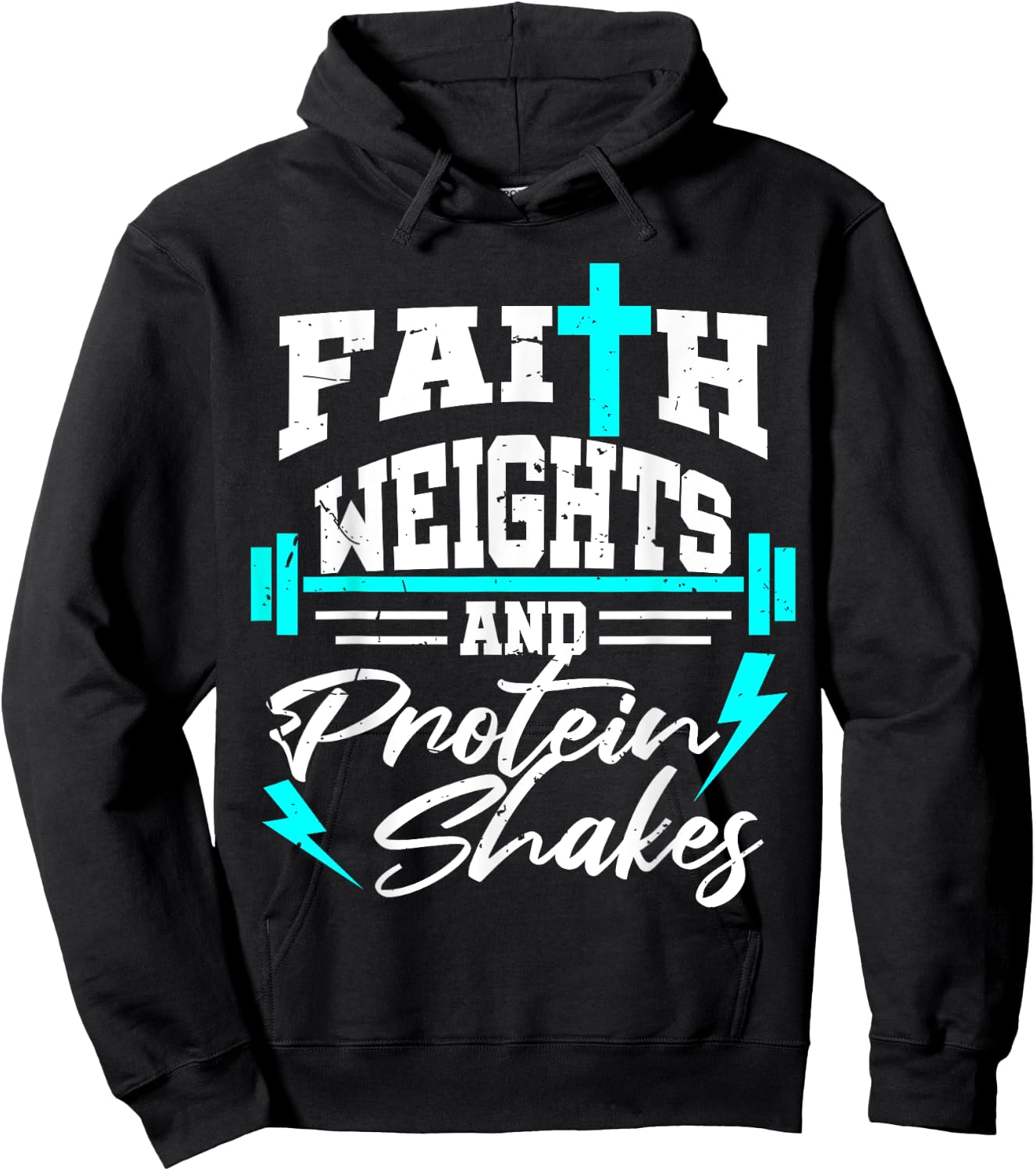 Christian Workout Fitness Weightlifting Body Building Gift Hoodie - Hoodie | Black