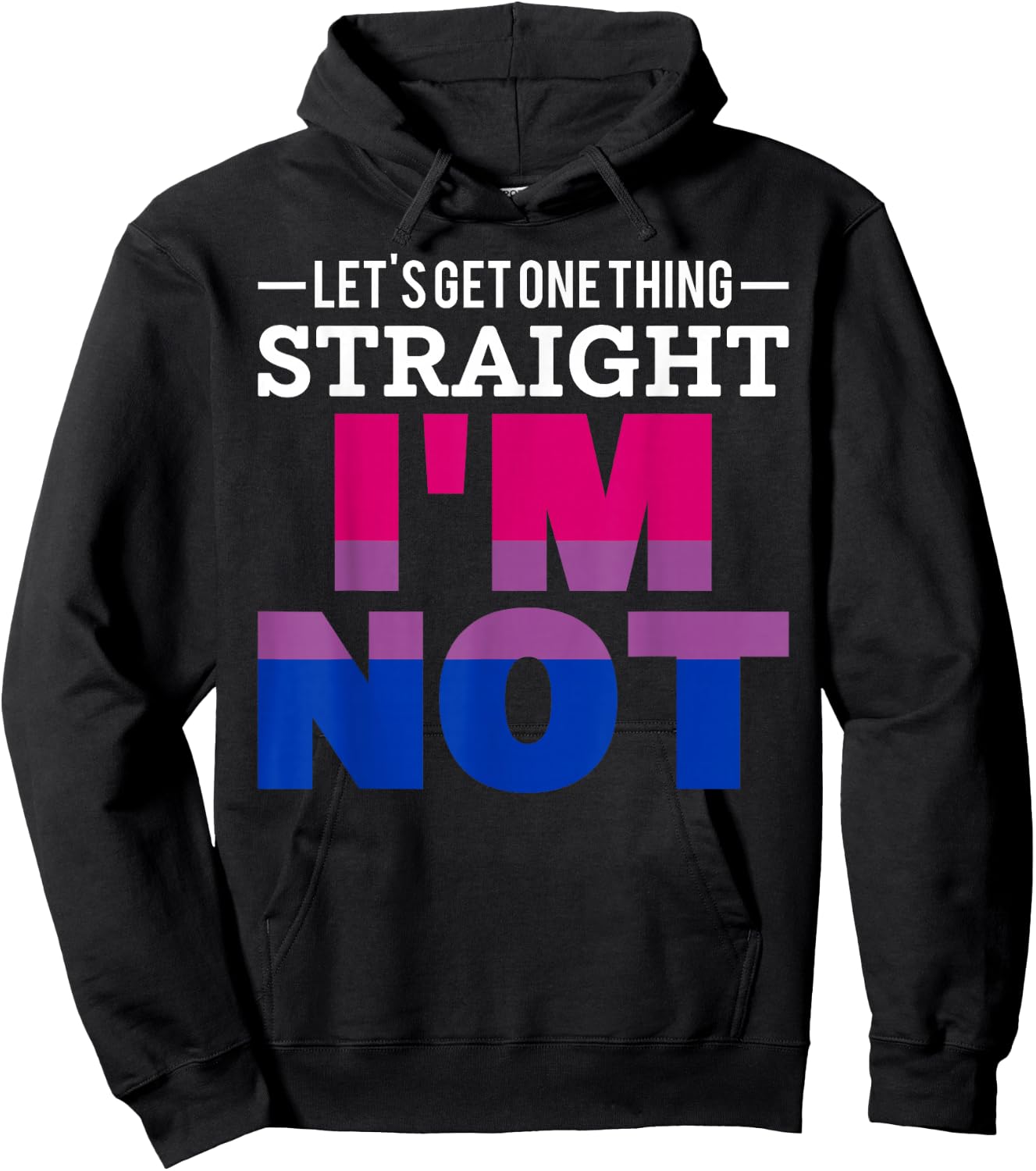 Queer Bisexuality Genderfluid Funny Gift Bisexual Hoodie - Hoodie | Black