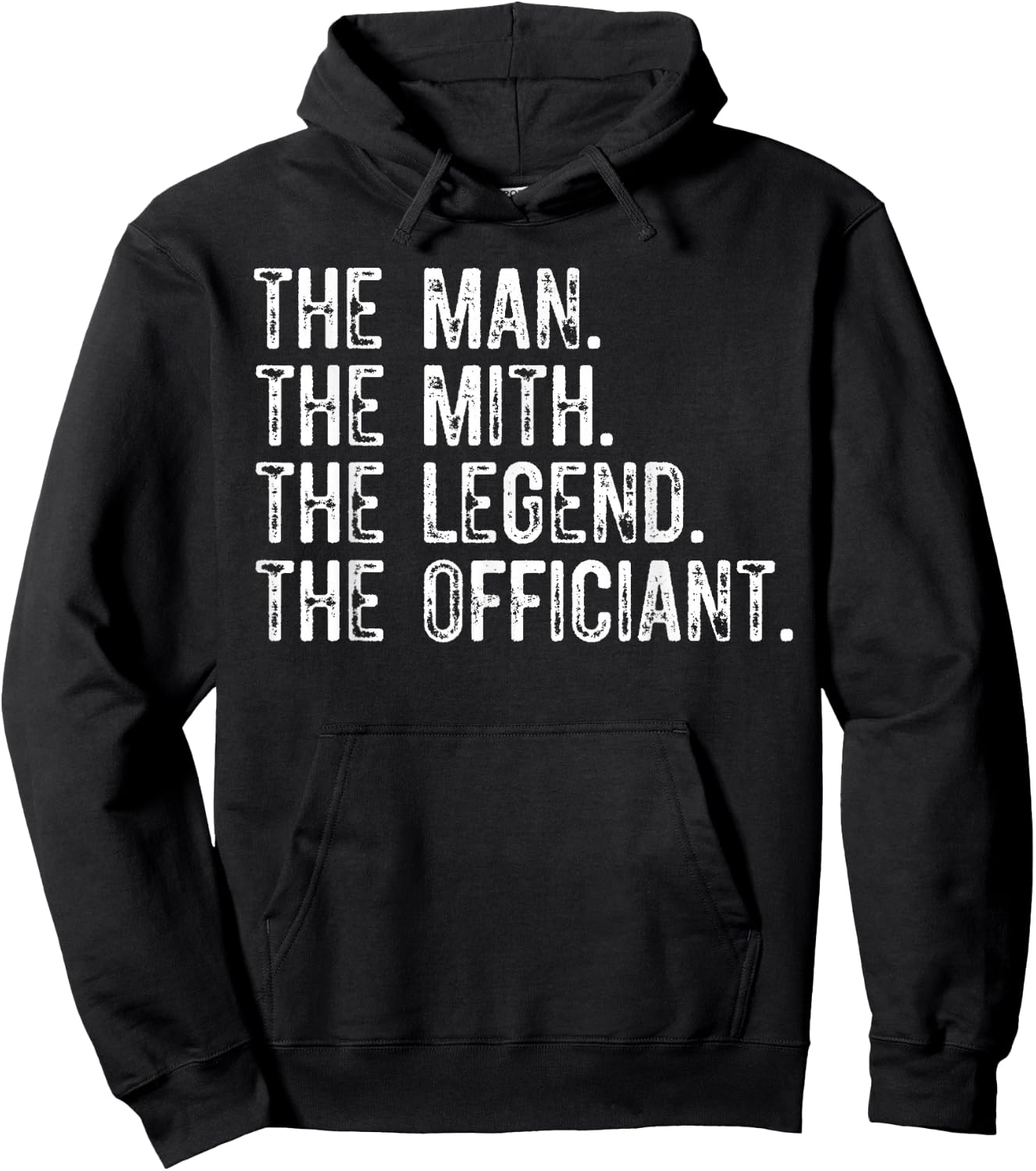 The Man Myth Legend Wedding Officiant Marriage For The bride Hoodie - Hoodie | Black