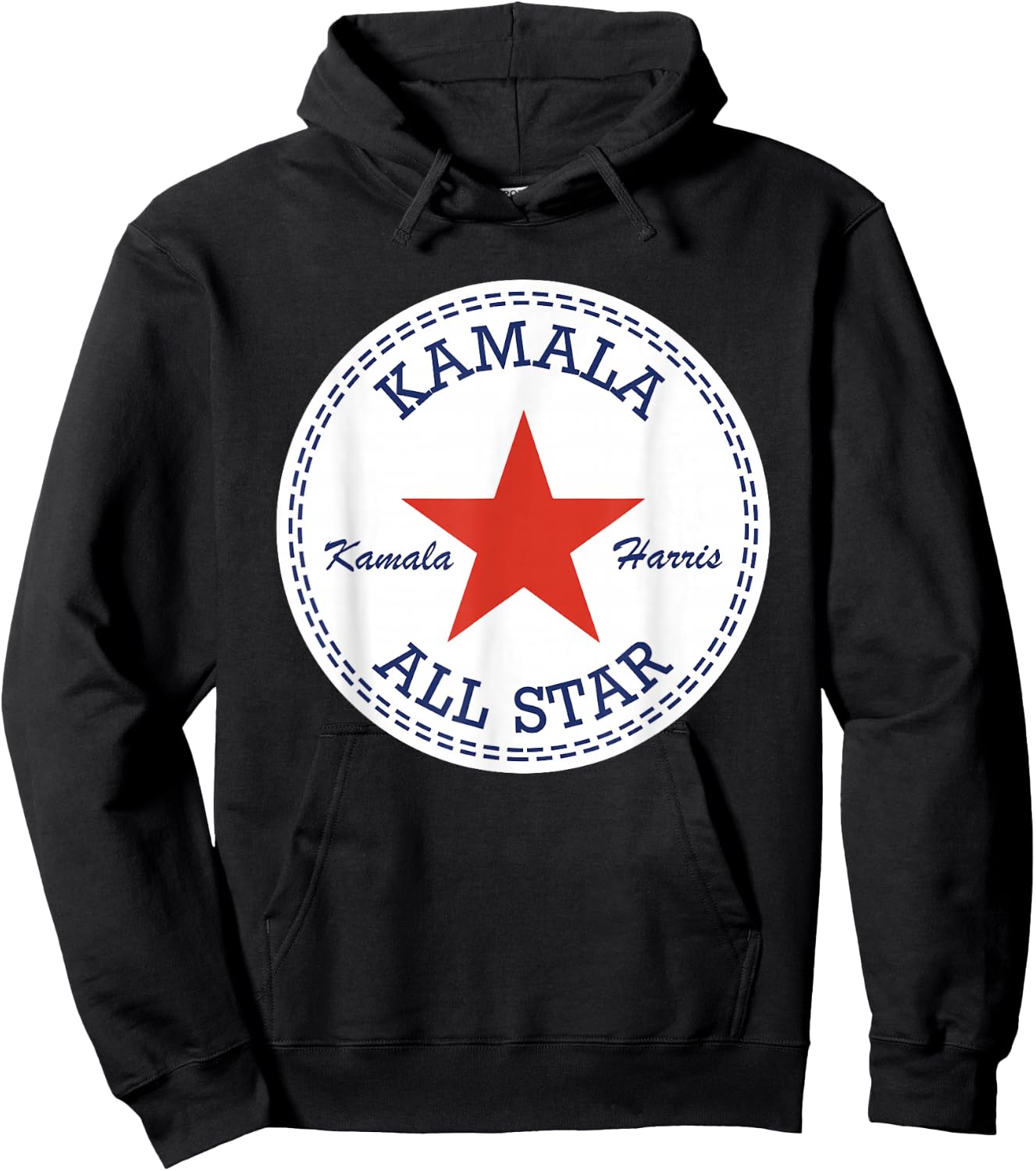 Kamala Harris Converse Logo Election Supporter Shoes , Black, S Hoodie - Hoodie | Black