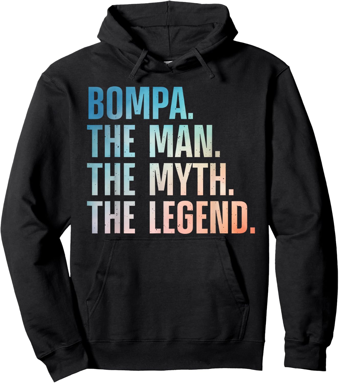 Bompa Design For Grandpa Grandfather From Grandkids Bompa Hoodie - Hoodie | Black