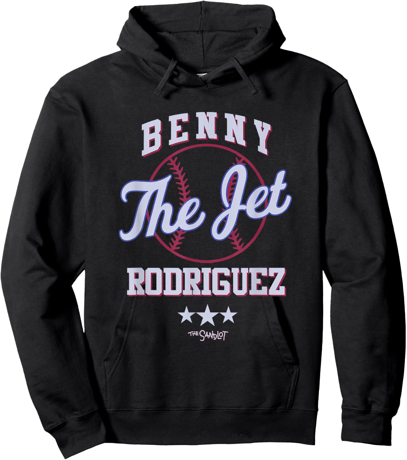 The Sandlot Benny Jet Rodriguez Baseball Hoodie - Hoodie | Black