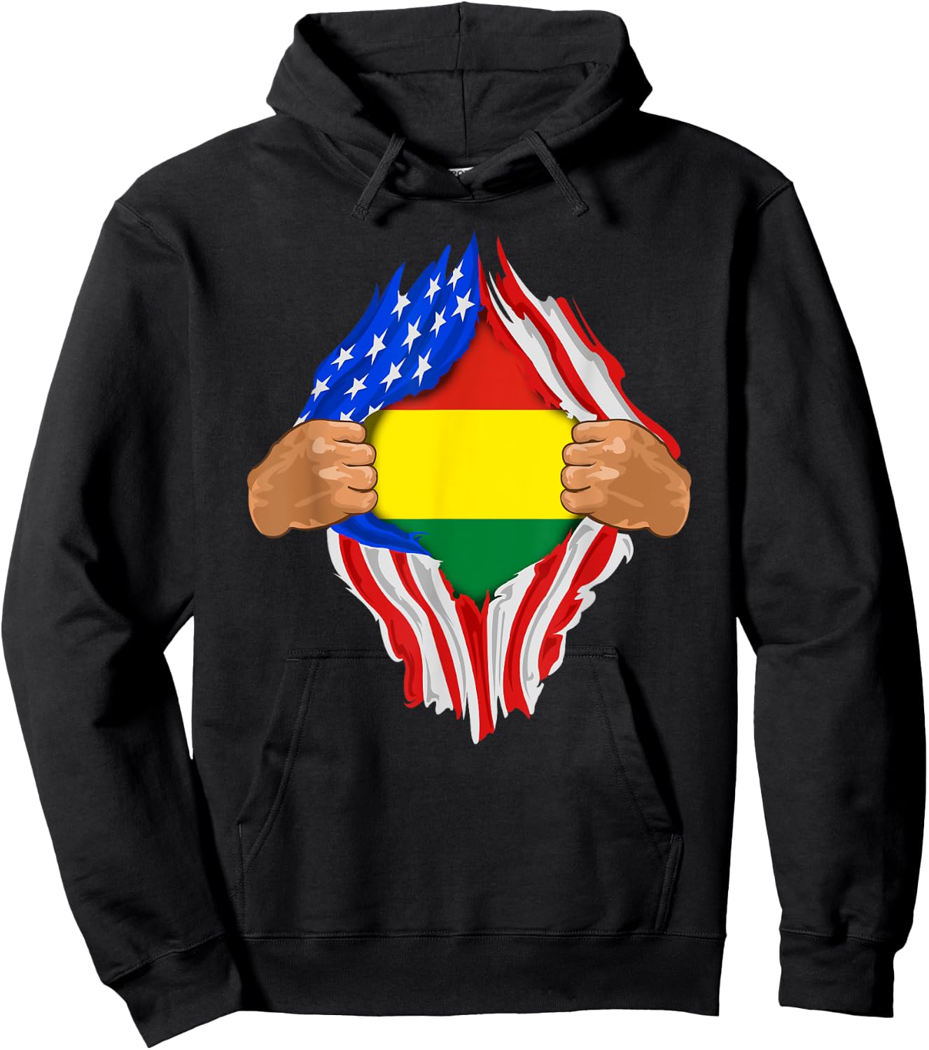 Bolivian Blood Inside Me | Bolivia Flag Gift Hoodie - Hoodie | Black