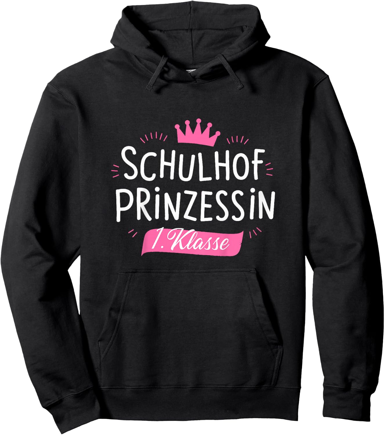 Kinder Kita Abgängerin Schulhof Prinzessin 1. Klasse Abschluss Hoodie - Hoodie | Black