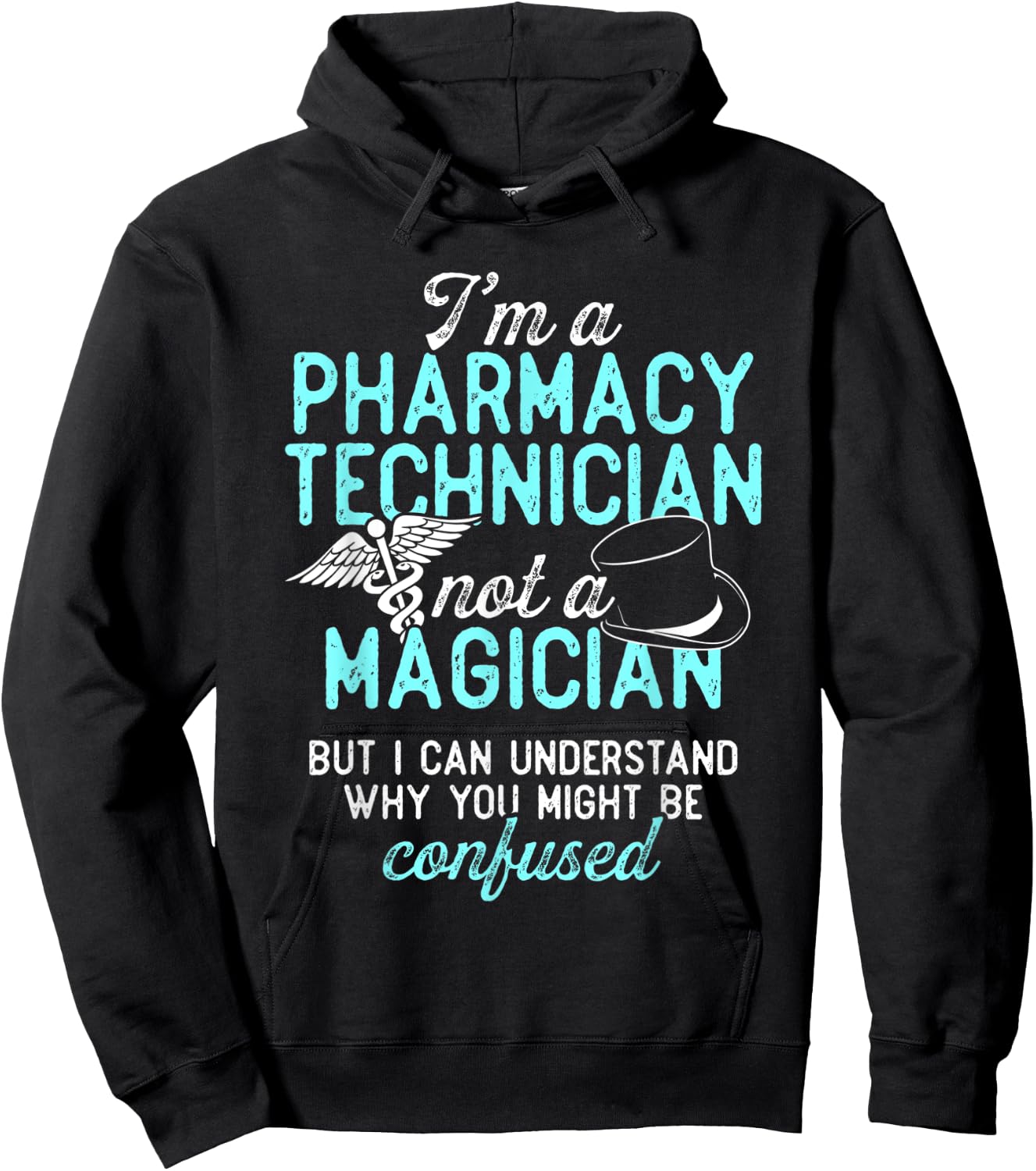 Pharmacy Technician Magician Certified Pharma Tech Hoodie - Hoodie | Black