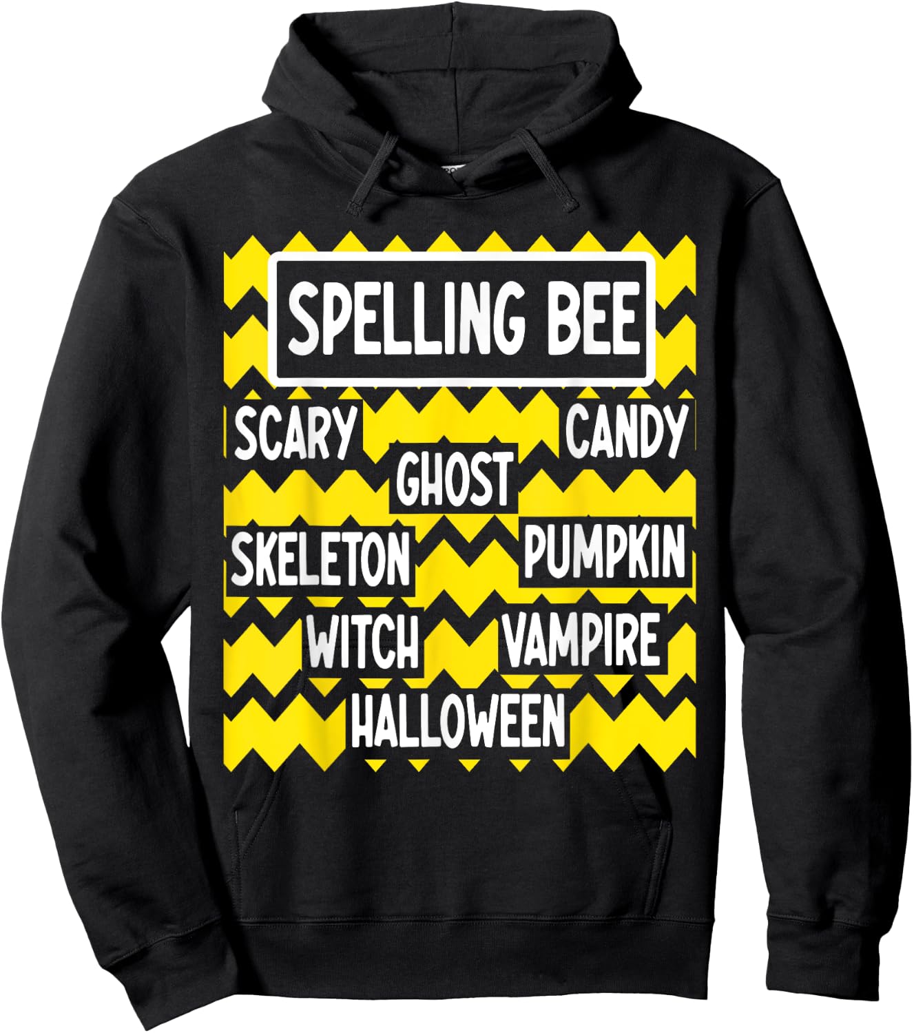 Halloween Costume Pun for Funny Teachers spelling bee Hoodie - Hoodie | Black