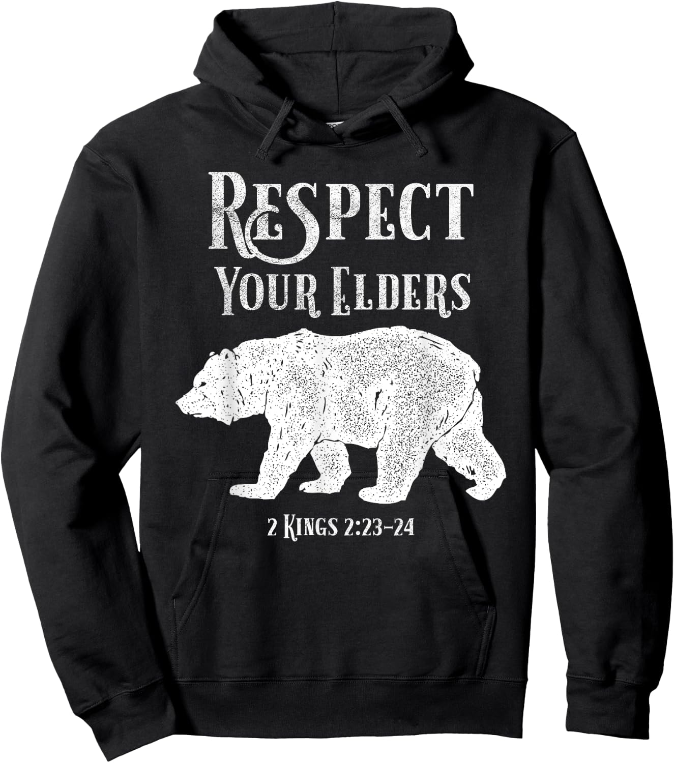 Elders 2 Kings 2:23-24 Elijah the Prophet Christian Hoodie - Hoodie | Black