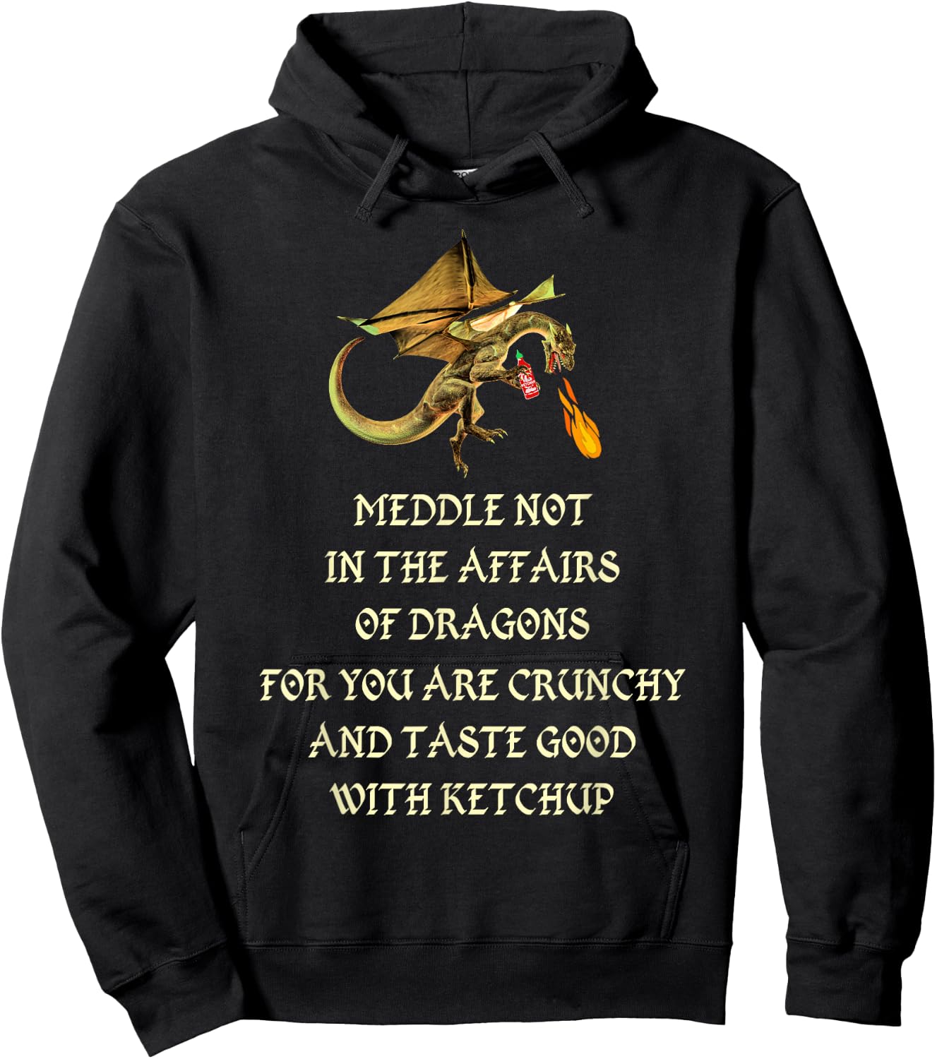 Meddle Not In The Affairs Of Dragons Hoodie - Hoodie | Black