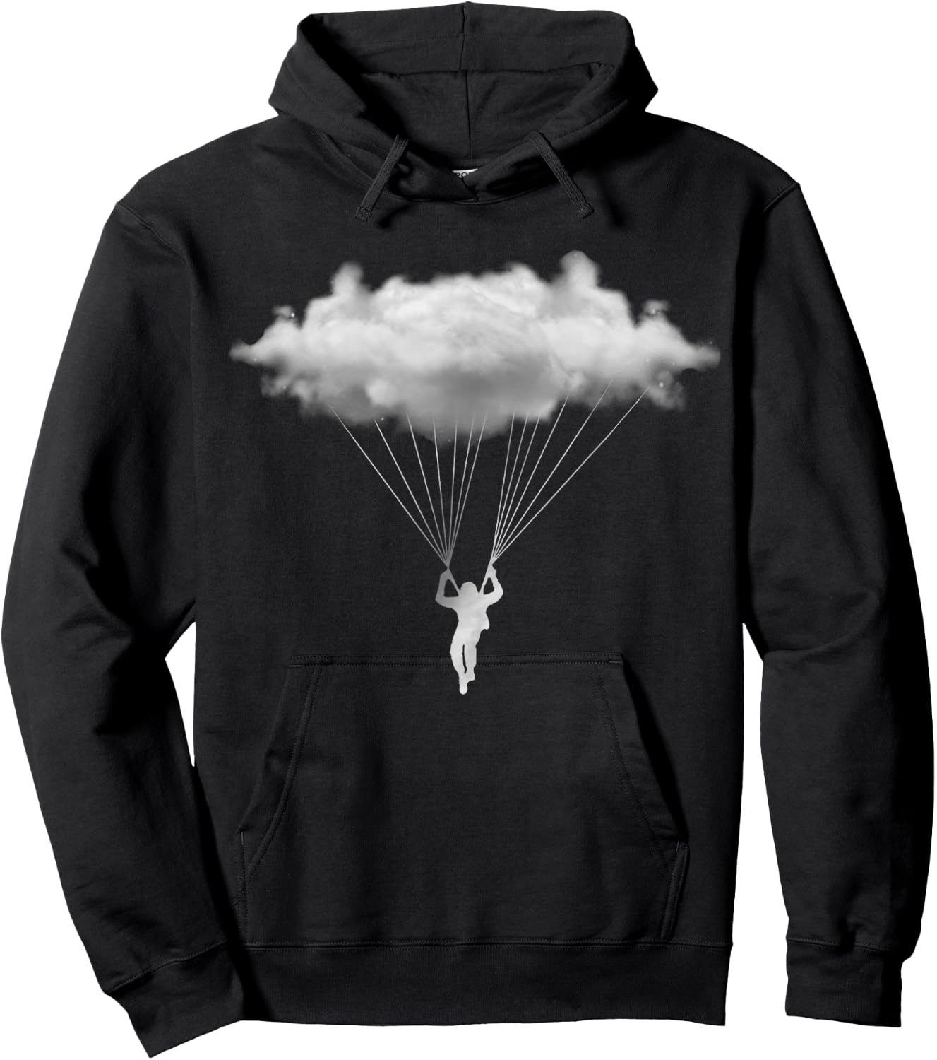 Cloud Paragliding Paraglider Skydiving Gifts Clouds Hoodie - Hoodie | Black