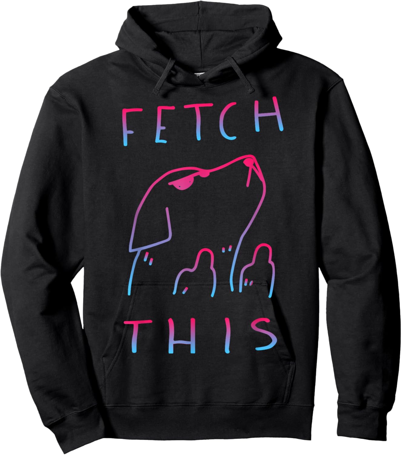 Fetch This dog cute Women Girls Kids Hoodie - Hoodie | Black