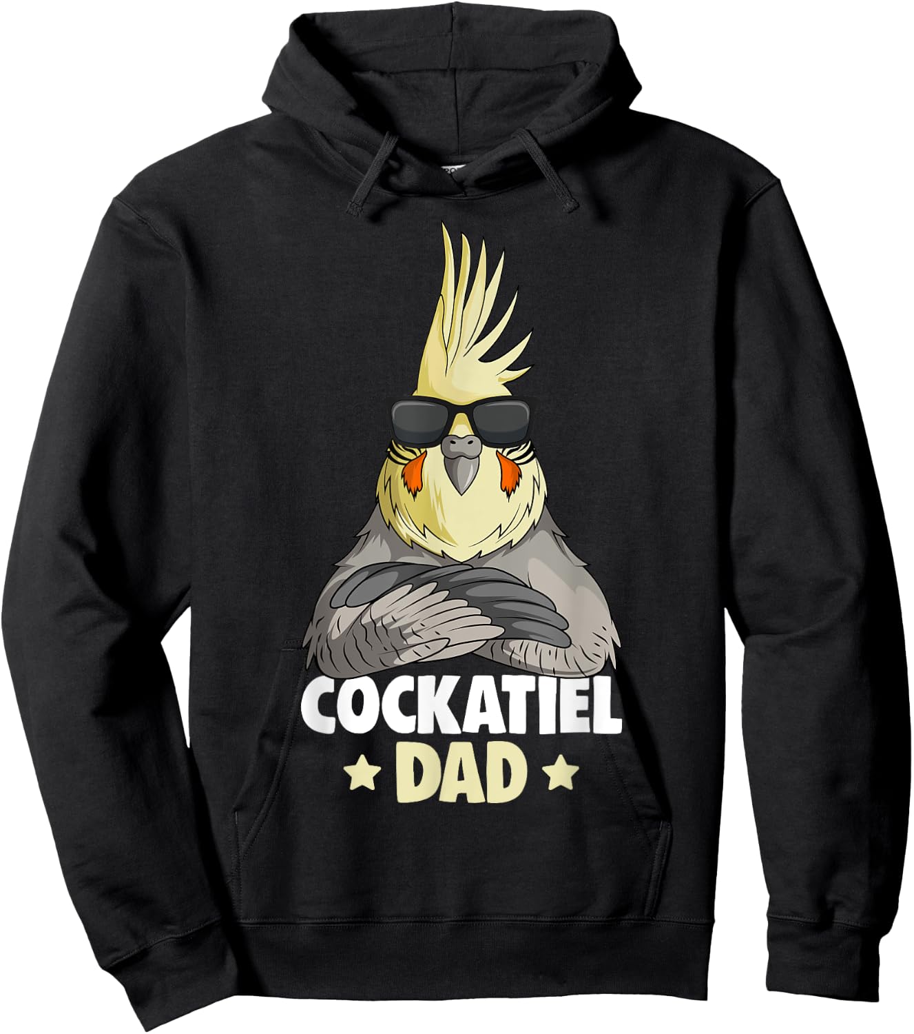 Cockatiel Dad Bird Hoodie - Hoodie | Black