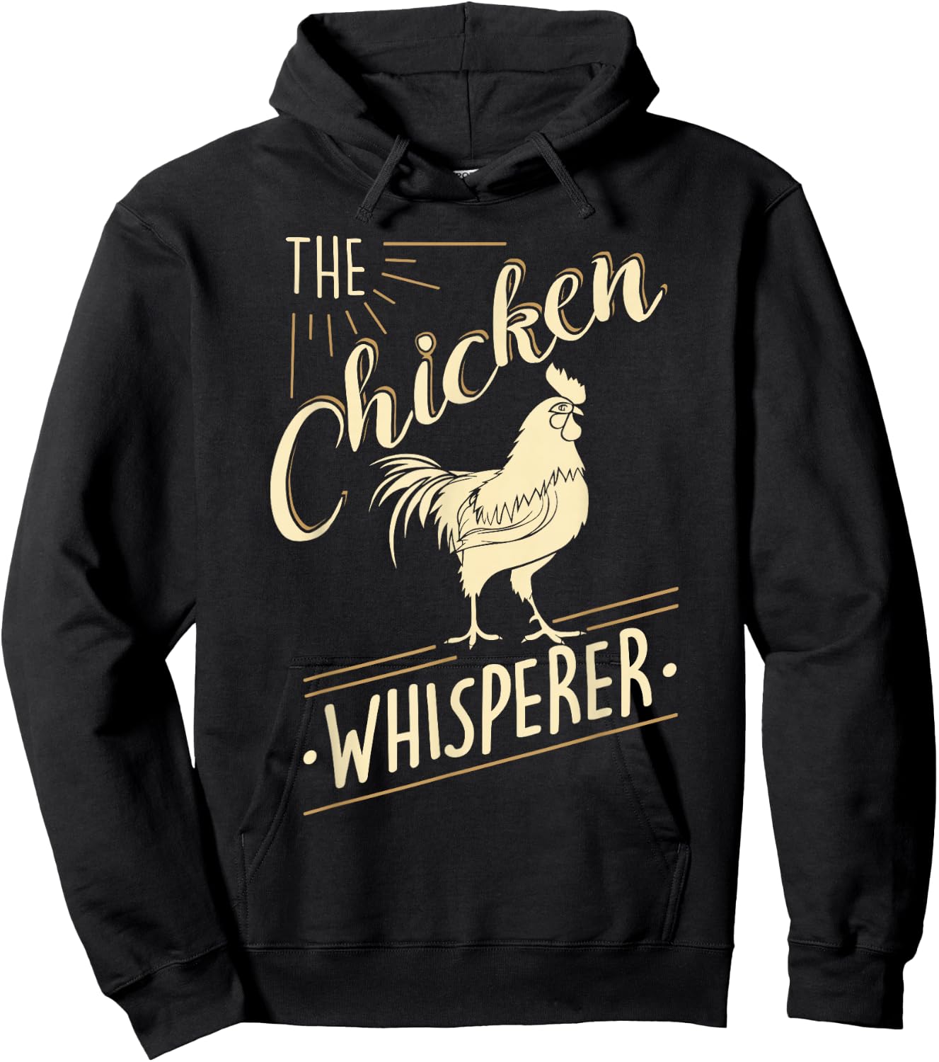 The Chicken Whisperer Funny Chicken Lover Farming Hoodie - Hoodie | Black