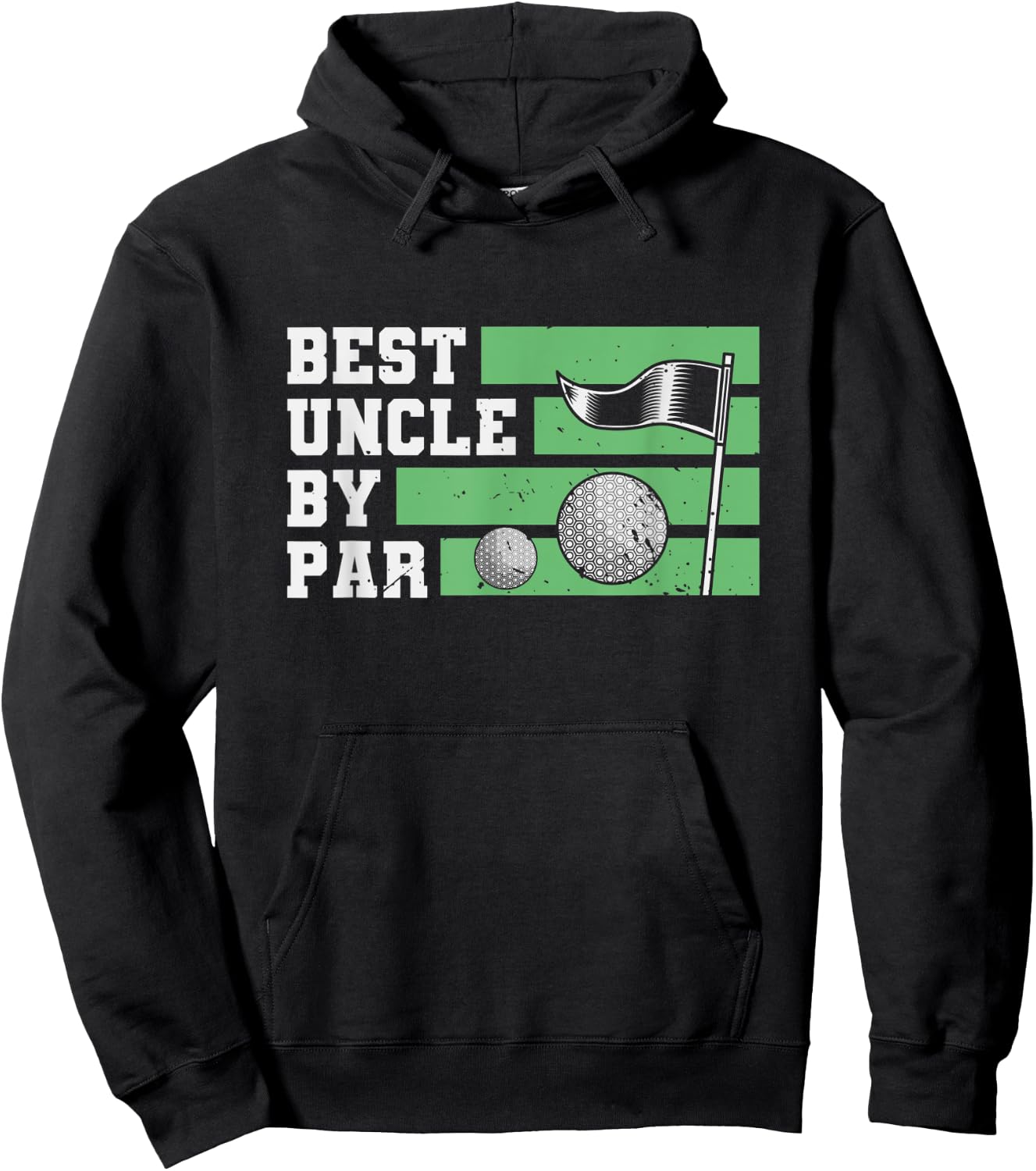 Best Uncle By Par Lover Golf Gifts For Golfer Hoodie - Hoodie | Black