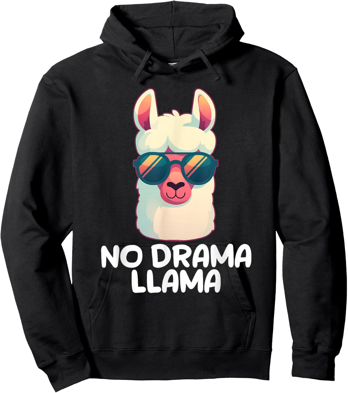 No Drama Llama Hoodie - Hoodie | Black