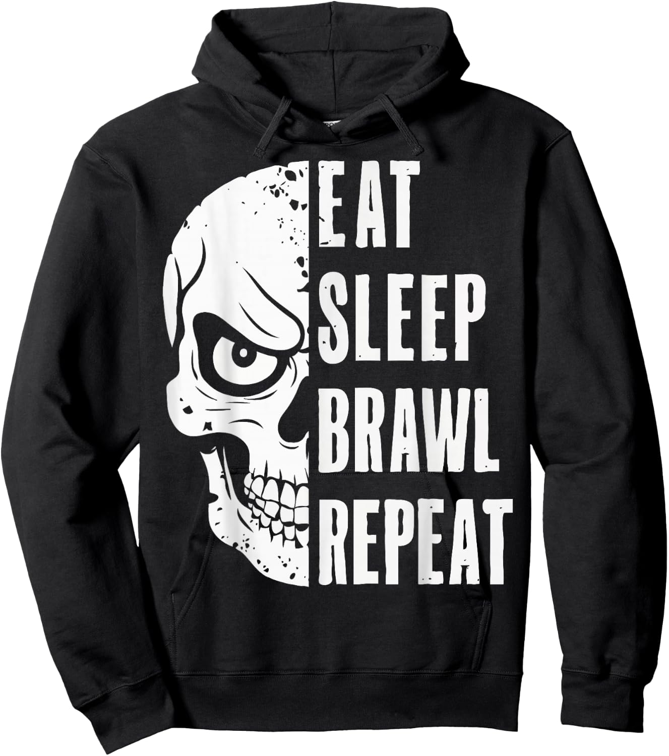 Eat Sleep Brawl Repeat Funny Video Gamer Gaming Hoodie - Hoodie | Black