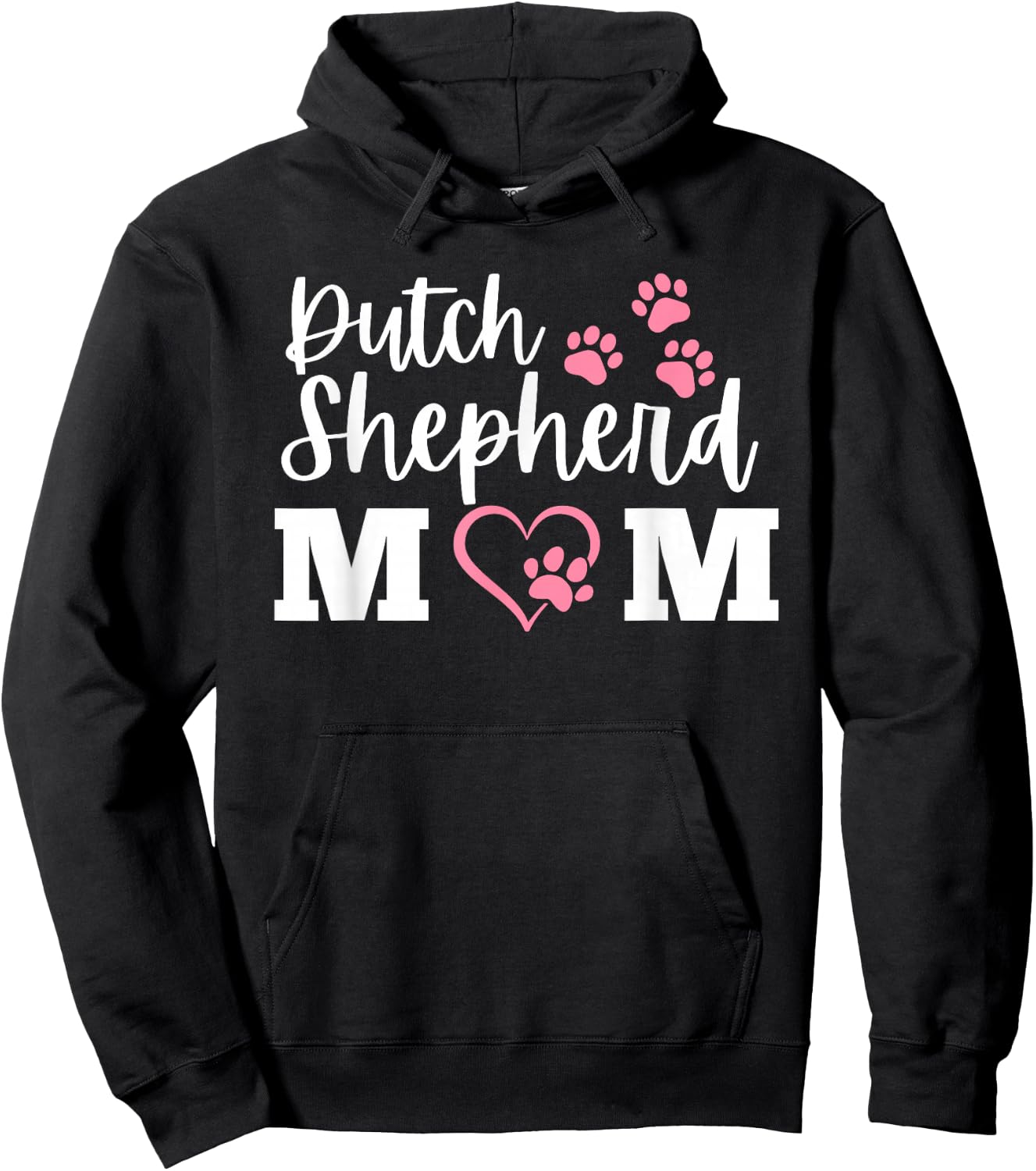 Cute Dutch Shepherd Mom, Dutch Shepherd Mama, Dutchie Mom Hoodie - Hoodie | Black