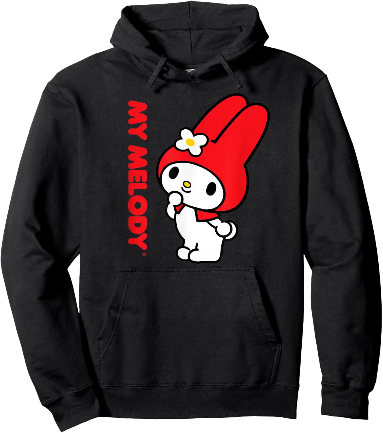 My Melody Logo Hoodie - Hoodie | Black
