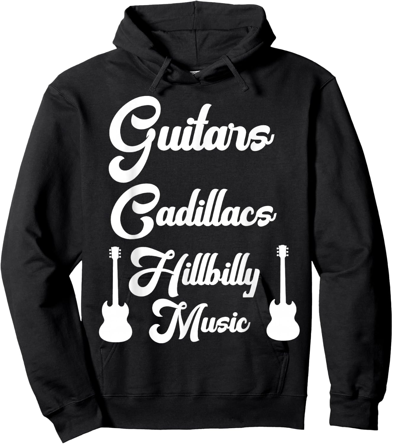Guitars Cadillacs Hillbilly Music Shirt Country Music Hoodie - Hoodie | Black