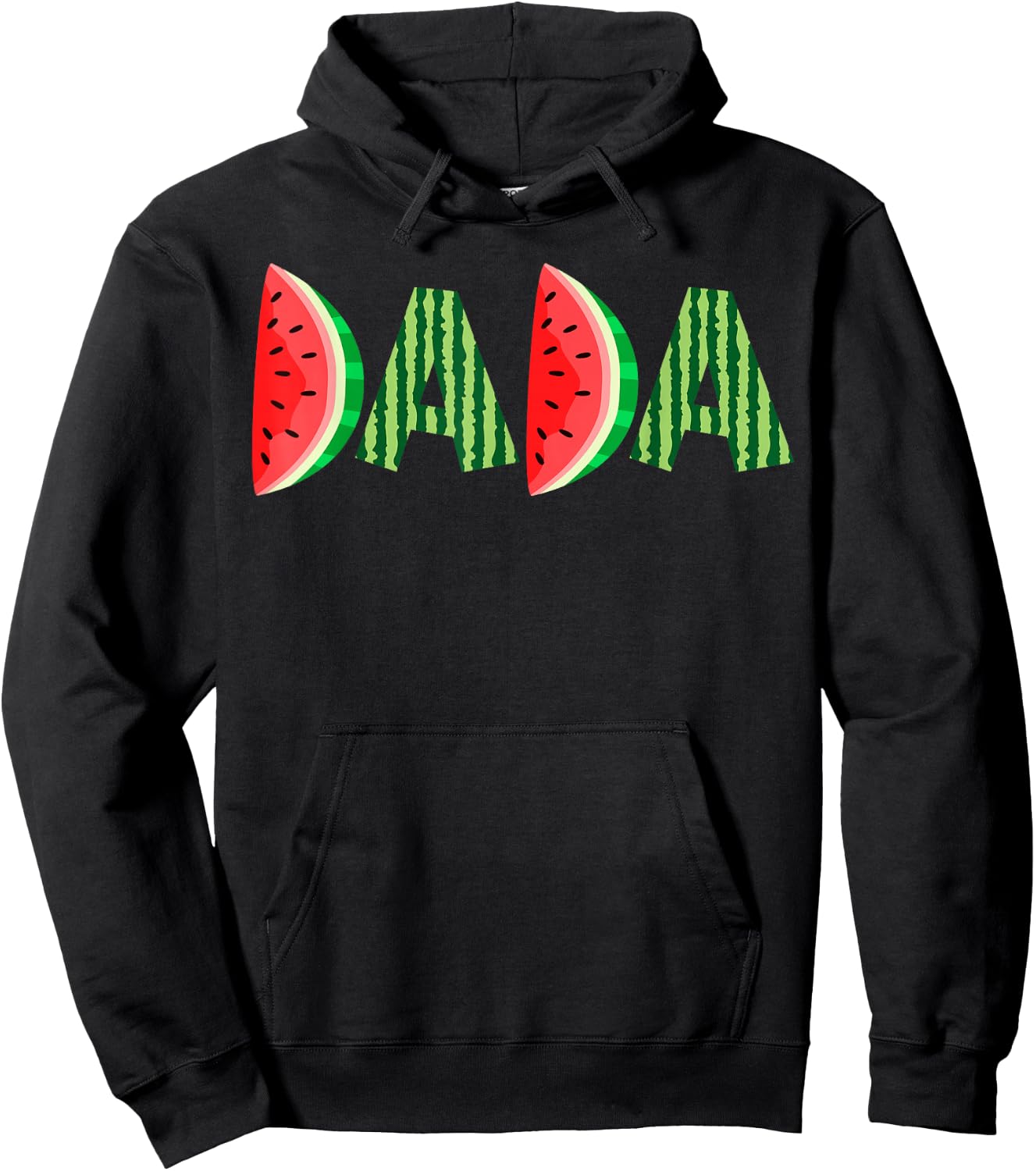 Summer Dad Dada Watermelon One In A Melon Party Dad Hoodie - Hoodie | Black