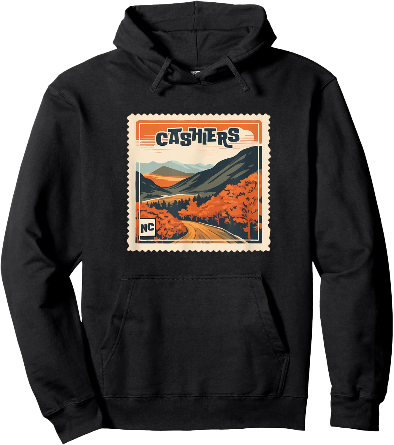 Cashiers NC Mountain Cashiers NC Travel Hiking Vacation Hoodie - Hoodie | Black