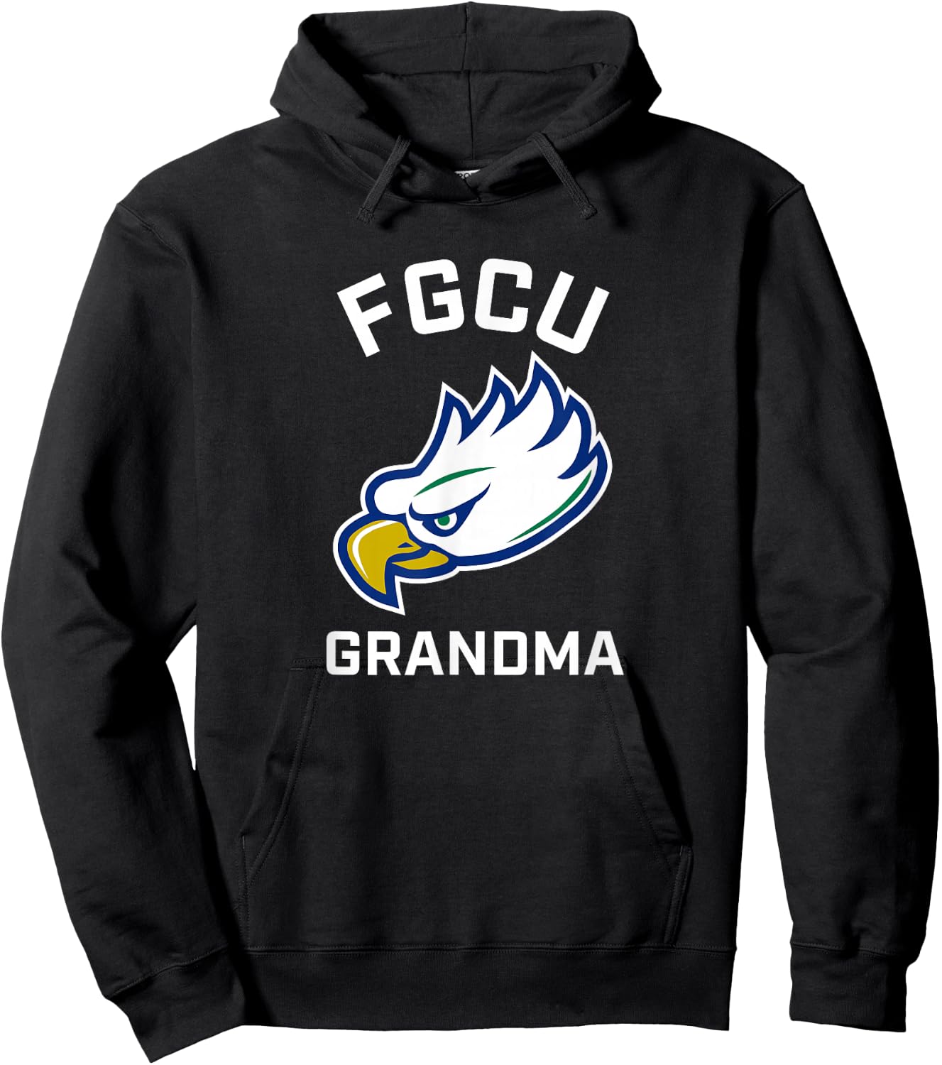 Florida Gulf Coast University FGCU Eagles Arched Grandma Hoodie - Hoodie | Black