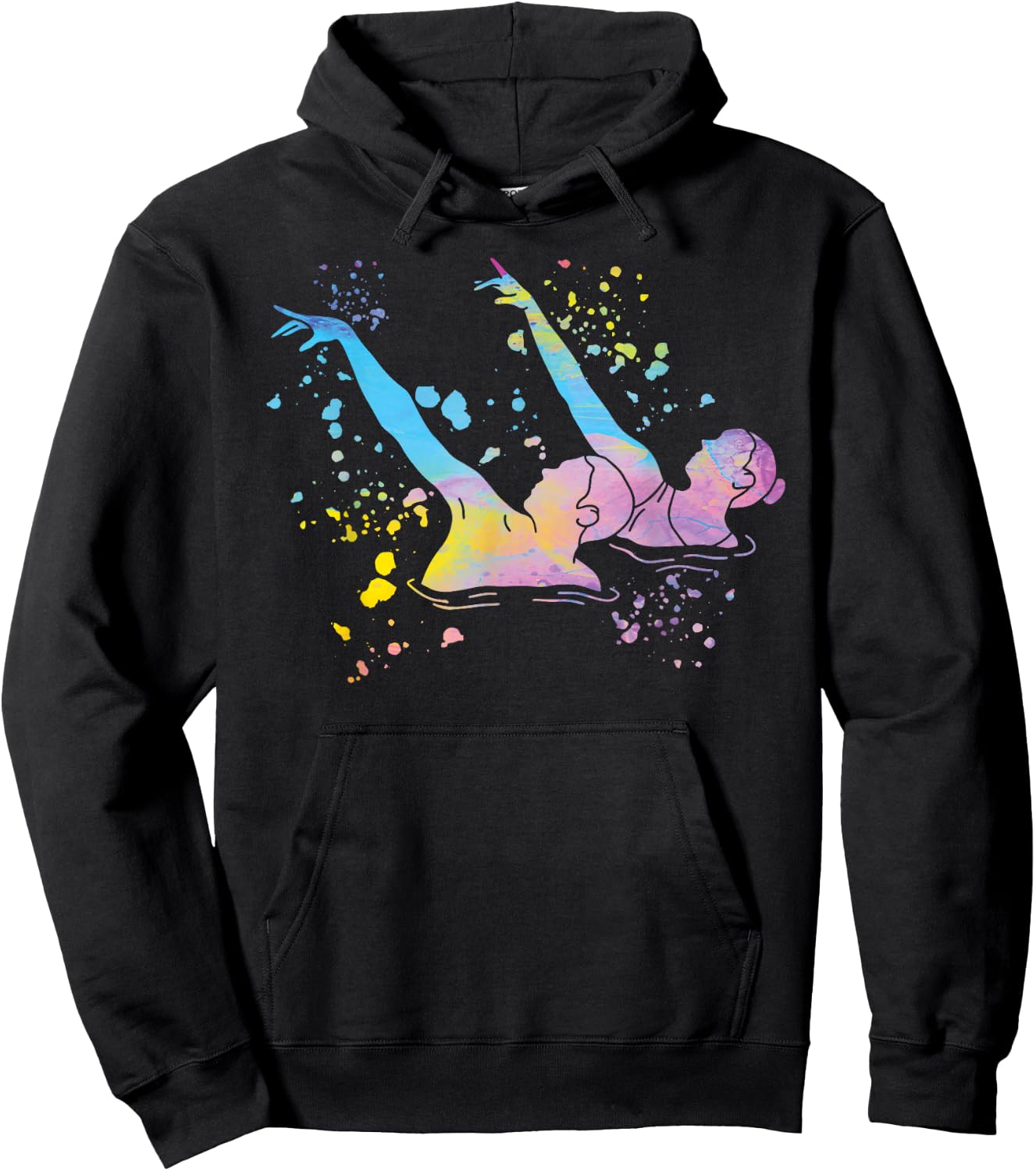Colorsplash Team Artistic Swim , Black, S Hoodie - Hoodie | Black