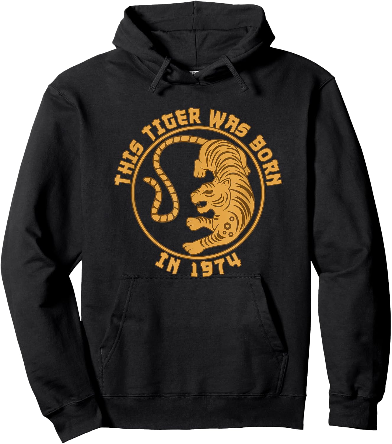Year Of The Tiger Chinese Zodiac Lunar Horoscope Born 1974 Hoodie - Hoodie | Black