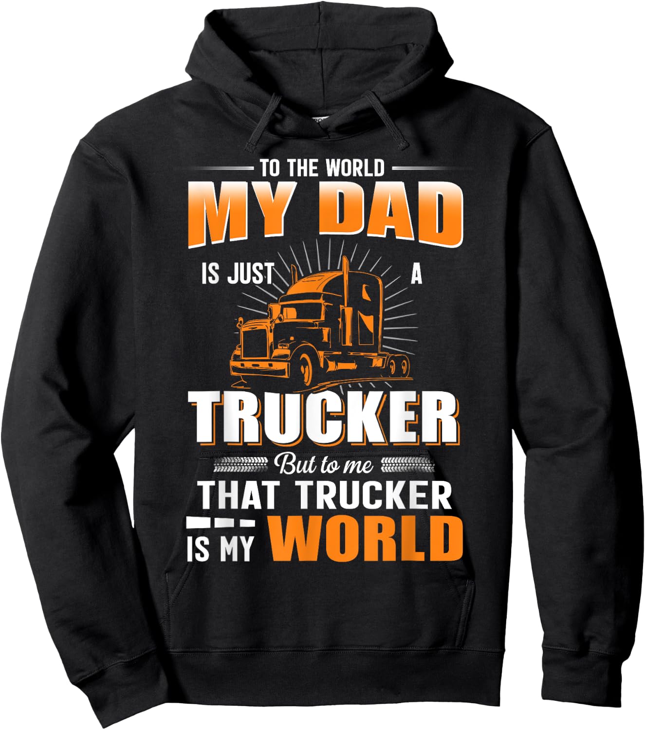My Son Is A Trucker Shirt For Mom And Dad, Women Hoodie - Hoodie | Black