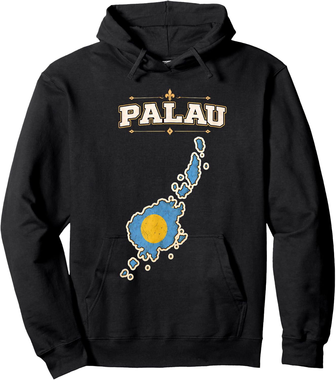 Palau Flag , Palau t Shirt, Palau Flag, Palau maps Hoodie - Hoodie | Black
