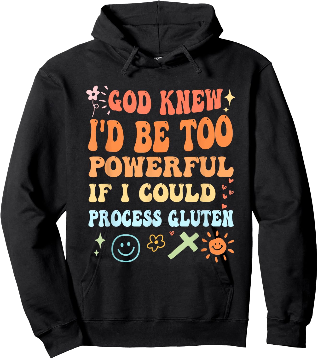 God Knew I'd Be Too Powerful Christian Apparel Hoodie - Hoodie | Black
